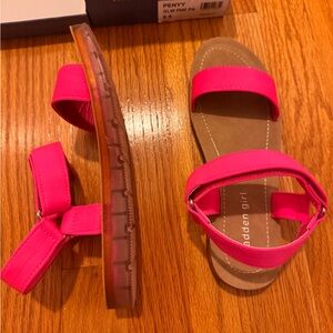 Madden Girl Pink Adjustable Sandals